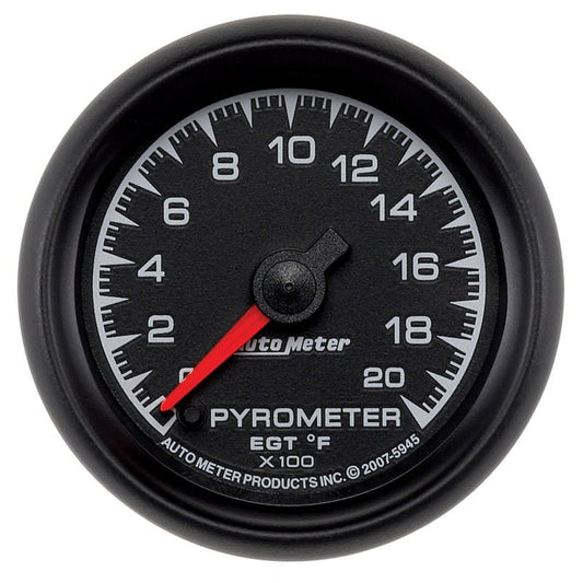 Autometer ES 52mm Full Sweep Electronic 0-2000 Degree F EGT/Pyrometer Gauge AutoMeter Gauges