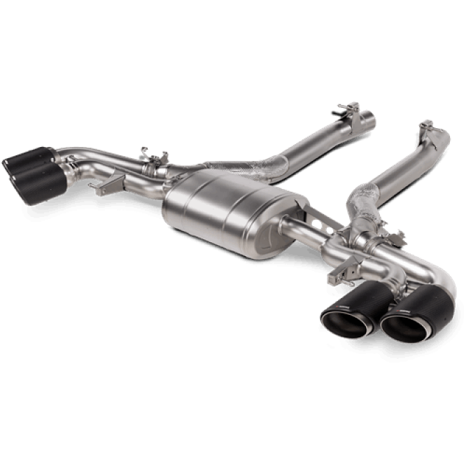 Akrapovic 2020+ BMW X5M (F95)/X6M (F96) Slip-On Line (Titanium) w/Carbon Fiber Titanium Tips Akrapovic Muffler