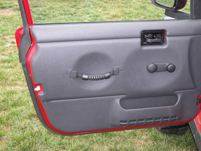 Rugged Ridge Door Pull Straps Black 97-06 Jeep Wrangler Rugged Ridge Hardware - Singles