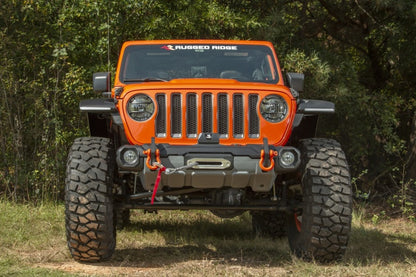 Rugged Ridge Stubby Venator Front Bumper 18-20 Jeep Wrangler JL/JT Rugged Ridge Bumpers - Steel