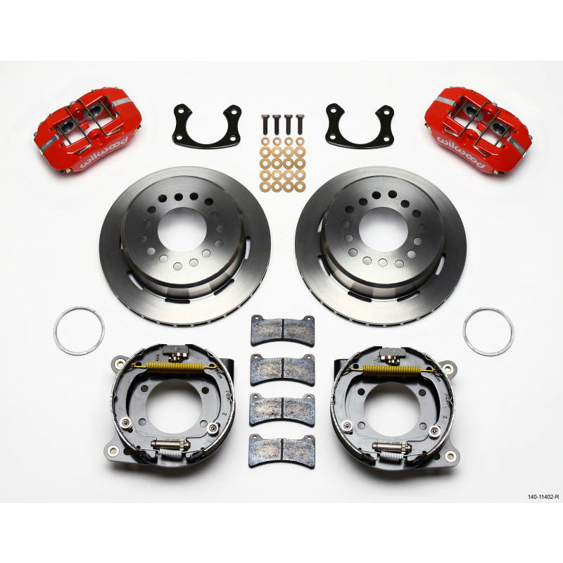 Wilwood Dynapro Low-Profile 11.00in P-Brake Kit - Red New Big Ford 2.36in Offset Wilwood Big Brake Kits