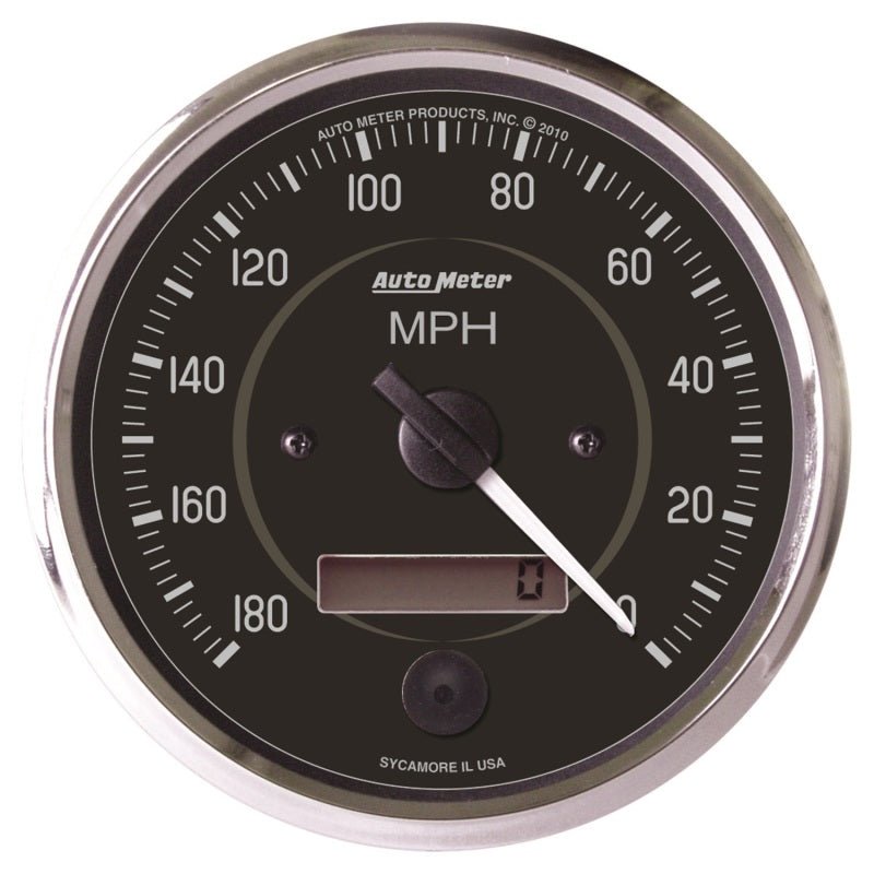 Autometer Cobra 4 inch 180 MPH In-Dash Electronic Programable Reverse Sweep Speedometer AutoMeter Gauges