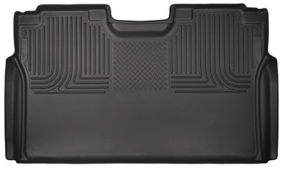 Husky Liners 15-23 Ford F-150 SuperCrew Cab WeatherBeater Black 2nd Seat Floor Liner