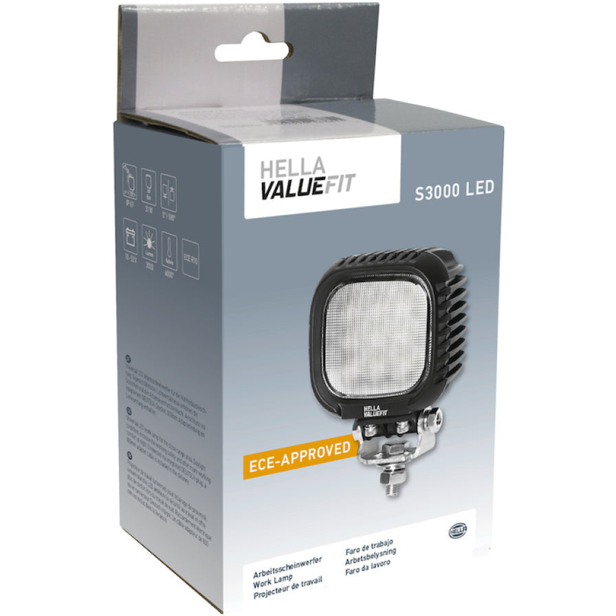 Hella ValueFit Work Light S3000 LED MV CR DT Hella Work Lights