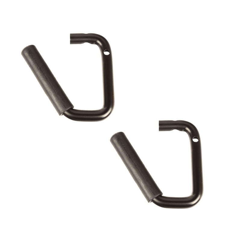 Rugged Ridge Steel Grab Handles Front Pair Black 07-18 Jeep Wrangler JK/JKU Rugged Ridge Dash & Interior Trim