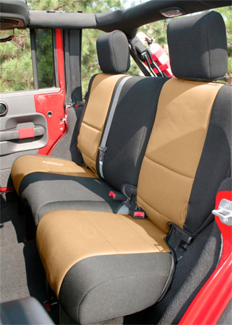 Rugged Ridge Seat Cover Kit Black/Tan 11-18 Jeep Wrangler JK 2dr Rugged Ridge Seat Covers