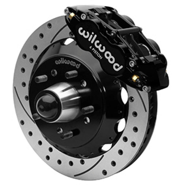 Wilwood Forged Narrow Superlite 6R Front Big Brake Kit 13.06in Drilled Rotors 88-98 C1500 - Black Wilwood Big Brake Kits