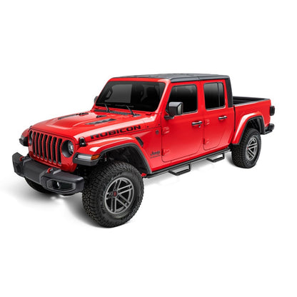 Rugged Ridge Spartan Nerf Bar Black 2020 Jeep Gladiator JT Rugged Ridge Nerf Bars