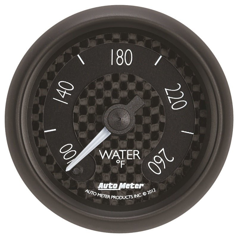Autometer GT Series 52mm Full Sweep Electronic 100-260 Deg F Water Temperature Gauge AutoMeter Gauges