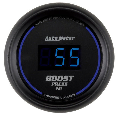 Autometer Cobalt Digital 52mm Digital 5-60 PSI Boost Gauge AutoMeter Gauges