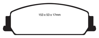 EBC 08-10 Pontiac G8 3.6 Redstuff Front Brake Pads