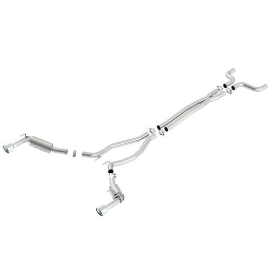 Borla 14-15 Chevy Camaro SS 6.2L V8 Single Split Rear Exit ATAK Catback Exhaust Borla Catback