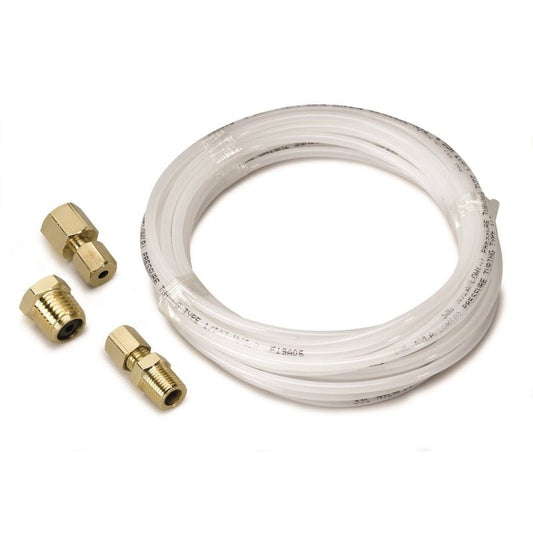 Autometer 12 Foot Nylon Tubing 1/8in. w/ 1/8in. Brass Compression Fittings AutoMeter Uncategorized