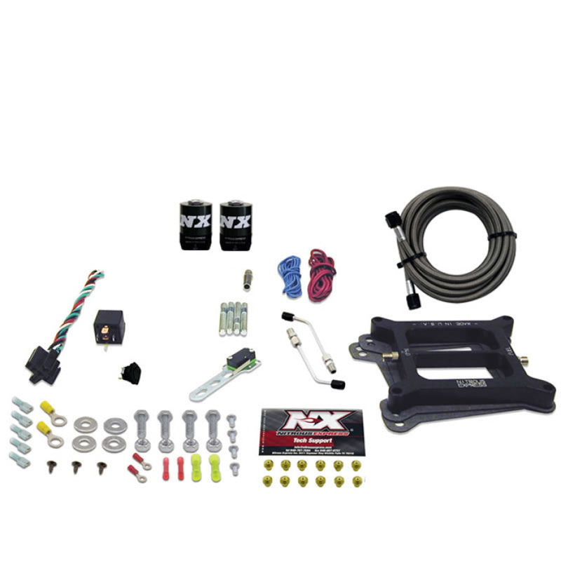 Nitrous Express 4150 4-BBL/Alcohol Nitrous Kit (50-300HP) w/o Bottle Nitrous Express Nitrous Systems