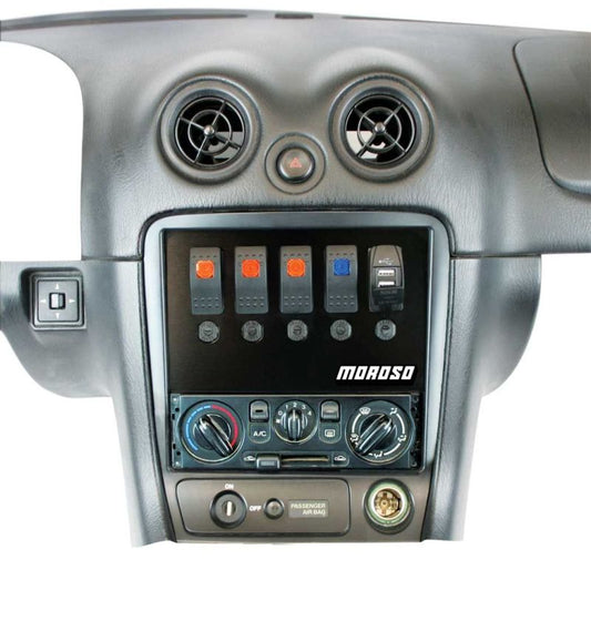 Moroso 99-04 Mazda Miata NB Radio Pocket Block Off Plate With Switches