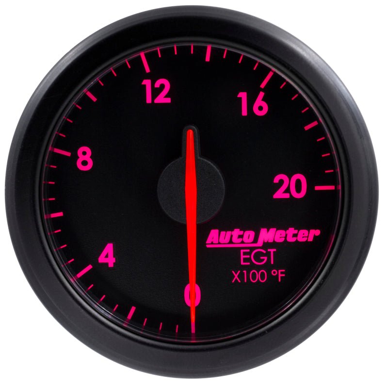 Autometer Airdrive 2-1/16in EGT Gauge 0-2000 Degrees F - Black AutoMeter Gauges