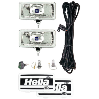 Hella 550 Series 12V/55W Halogen Driving Lamp Kit Hella Driving Lights