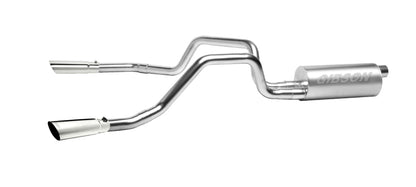 Gibson 98-00 Chevrolet S10 Base 2.2L 1.75in Cat-Back Dual Split Exhaust - Aluminized