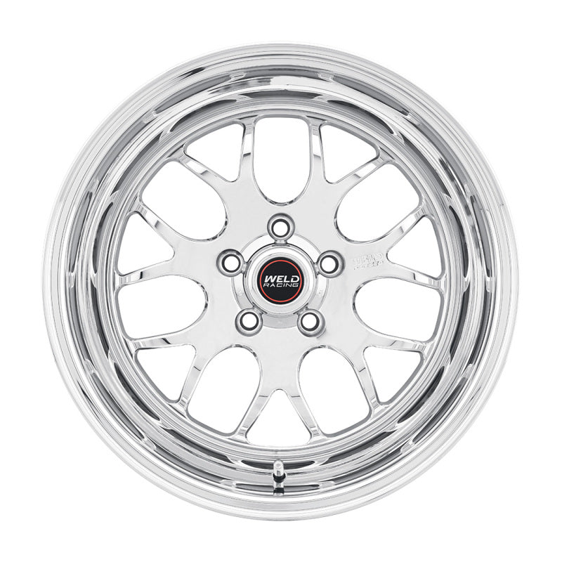 Weld S77 17x10 / 5x120mm BP / 44mm Offset / 3.18 ID High Pad 7.2in. BS Polished Wheel - Non-Beadlock Weld Wheels - Forged