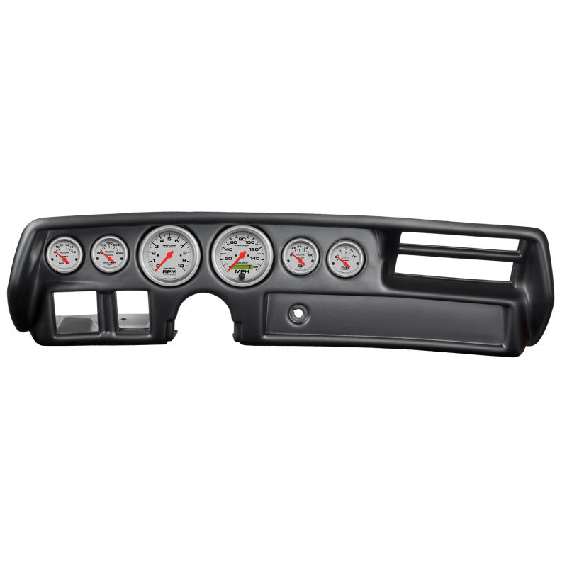 Autometer Ultra-Lite 70-72 Chevelle/ El Camino/ Malibu Dash Kit 6pc Tach/ MPH/ Fuel/ Oil/ WTMP/ Volt AutoMeter Gauges