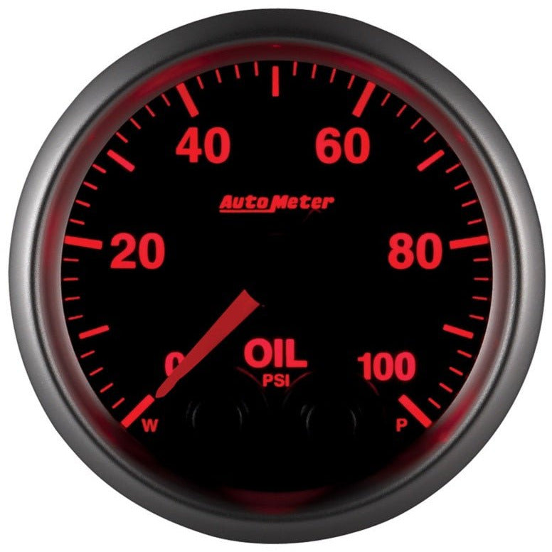 Autometer Elite 52mm Oil Pressure Peak and Warn Gauge w/ Electonic Control AutoMeter Gauges