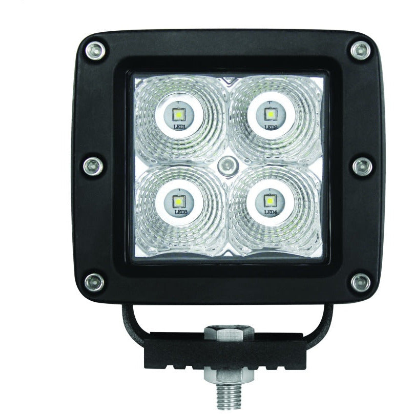 Hella HVF Cube 4 LED Off Road Kit - 3.1in 12W Spot Beam Hella Light Bars & Cubes