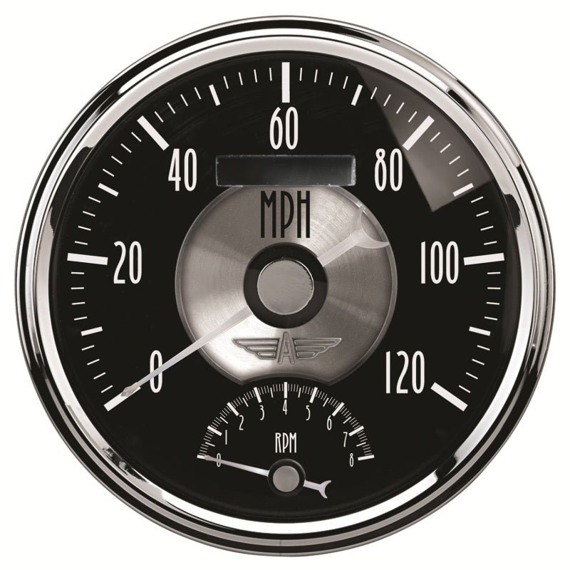 Autometer Prestige Series Black Diamond 5in Gauge Tachometer/Speedometer Combo (120mph 8k RPM) AutoMeter Gauges