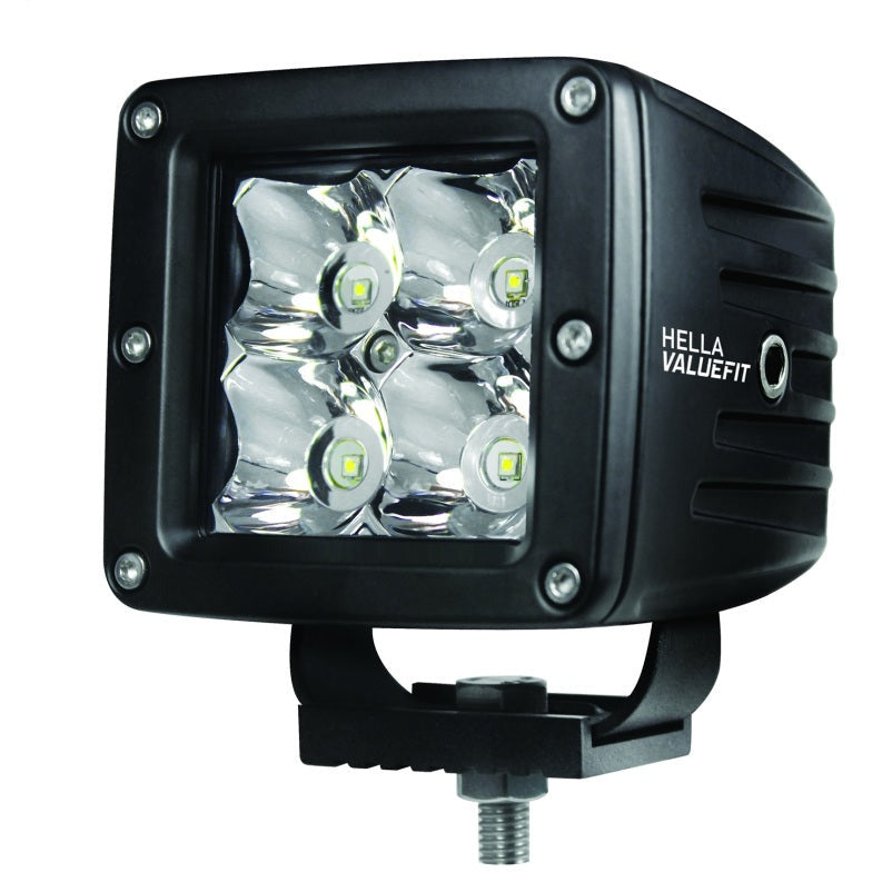 Hella HVF Cube 4 LED Off Road Kit - 3.1in 2X12W Hella Light Bars & Cubes