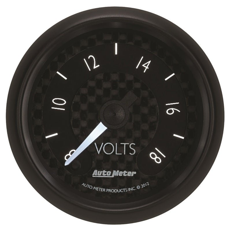 Autometer GT Series 52mm Full Sweep Electronic 8-18 Volts Voltmeter AutoMeter Gauges