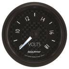 Autometer GT Series 52mm Full Sweep Electronic 8-18 Volts Voltmeter AutoMeter Gauges