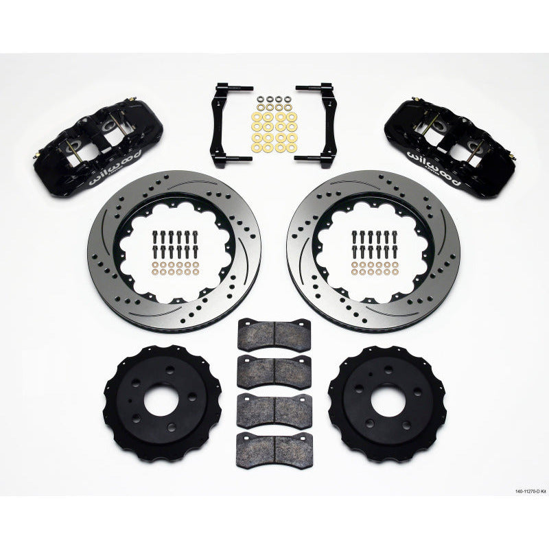 Wilwood AERO4 Rear Kit 14.25in Drilled 2010-2015 Camaro Wilwood Big Brake Kits