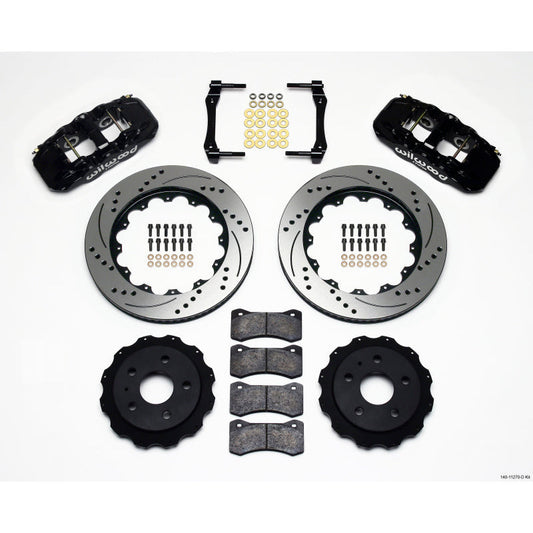 Wilwood AERO4 Rear Kit 14.25in Drilled 2010-2015 Camaro Wilwood Big Brake Kits