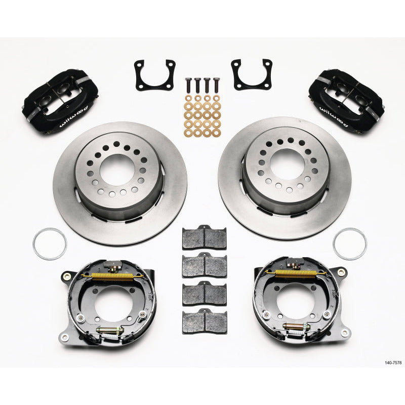 Wilwood Forged Dynalite P/S Park Brake Kit Chevy 12 Bolt-Spec 3.15in Brng Wilwood Big Brake Kits