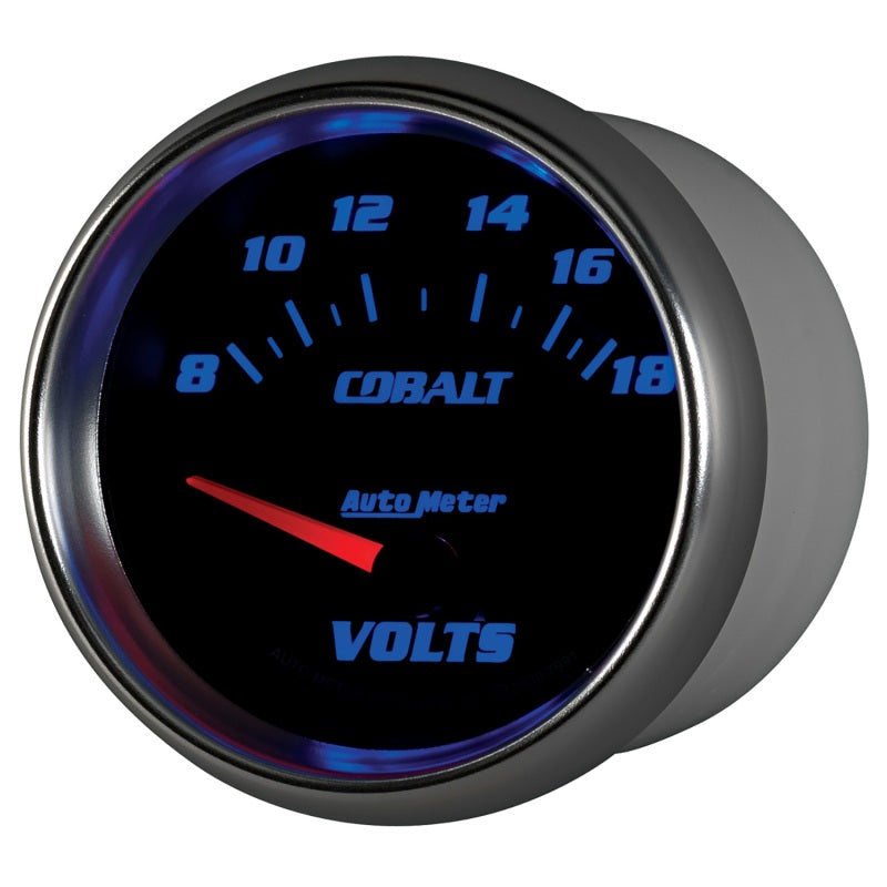 AutoMeter Gauge Voltmeter 2-5/8in. 18V Electric Cobalt AutoMeter Gauges