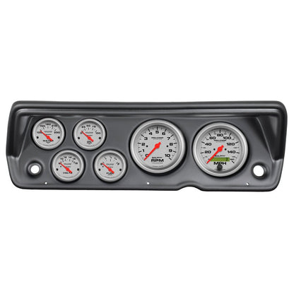 Autometer Ultra-Lite 70-76 Duster/ Demon/ Dart Dash Kit 6pc Tach / MPH / Fuel / Oil / WTMP / Volt AutoMeter Gauges