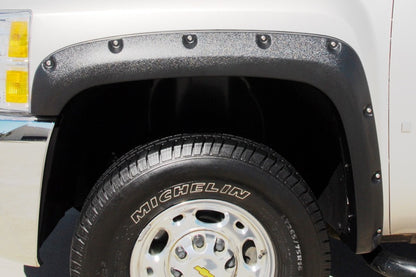 Lund 07-13 Chevy Silverado 1500 RX-Rivet Textured Elite Series Fender Flares - Black (4 Pc.)