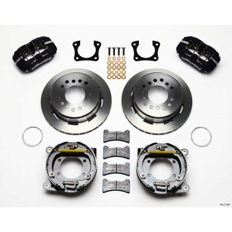 Wilwood Dynapro Low-Profile 11.00in P-Brake Kit 58-64 Olds/Pontiac Ends 2.81in Offset Wilwood Big Brake Kits