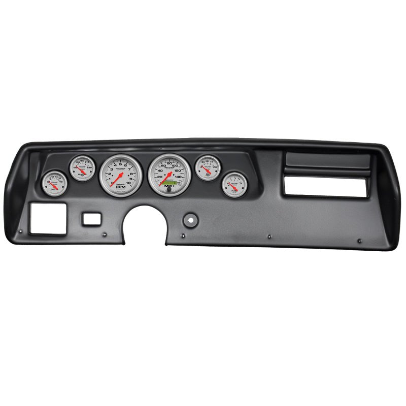 Autometer Ultra-Lite 70-72 Chevelle SS/El Camino Dash Kit 6pc Tach / MPH / Fuel / Oil / WTMP / Volt AutoMeter Gauges