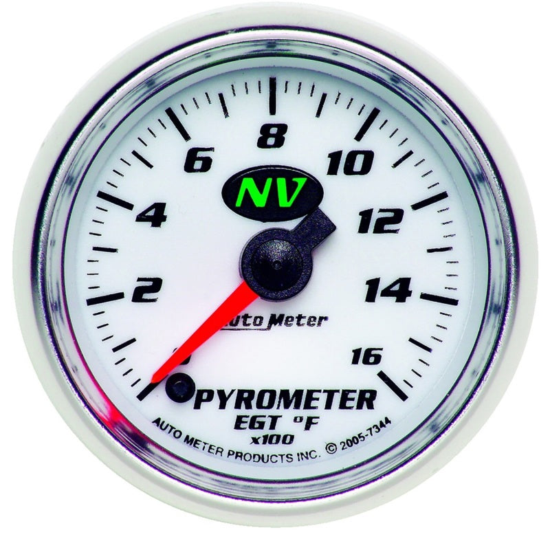 Autometer Pyrometer NV 52.4mm 0-1600 Deg F Advanced Digital Stepper Motor Pyrometer Gauge AutoMeter Gauges