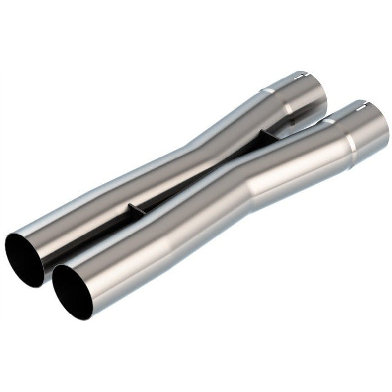 Borla 3.0in Universal X-Pipe 4.43in Inlet Centerline 3.51in Outlet Centerline 21.06in OAL Borla X Pipes