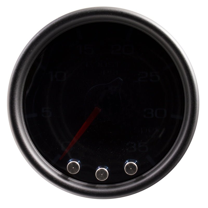 Autometer Spek-Pro Gauge Boost 2 1/16in 35psi Stepper Motor W/Peak & Warn Blacksmoke//Black AutoMeter Gauges