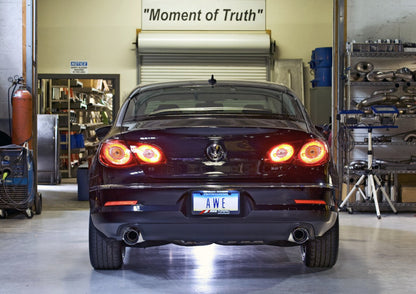 AWE Tuning VW CC Touring Edition Exhaust Dual Outlet - Diamond Black Tips