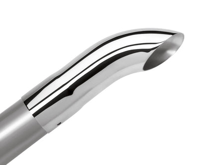 Borla Universal Polished Tip Single Round Turndown/Turnout (inlet 2 1/2in. Outlet 2 1/2in) *NO Retur