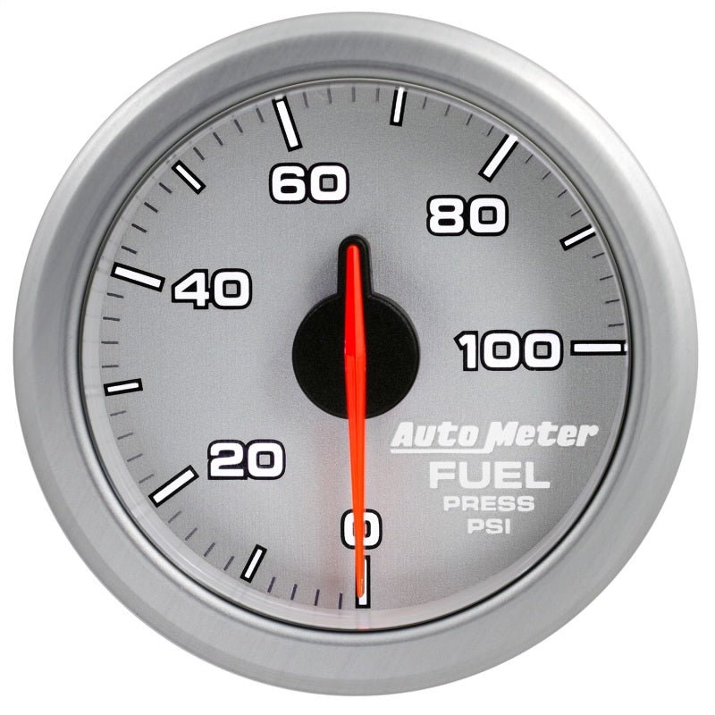 Autometer Airdrive 2-1/6in Fuel Pressure Gauge 0-100 PSI - Silver AutoMeter Gauges