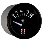 Autometer Stack Instruments 52mm 0-100 PSI 1/8in NPTF Electronic Oil Pressure Gauge - Black AutoMeter Gauges