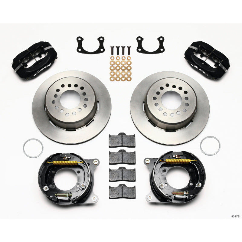 Wilwood Forged Dynalite P/S Park Brake Kit New Big Ford 2.50in Offset Front Caliper Mount Wilwood Big Brake Kits