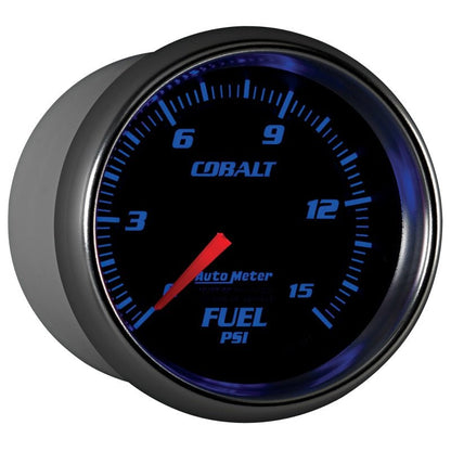 Autometer Cobalt 2-5/8in  Mechanical Fuel Pressure Gauge 0-15 PSI AutoMeter Gauges