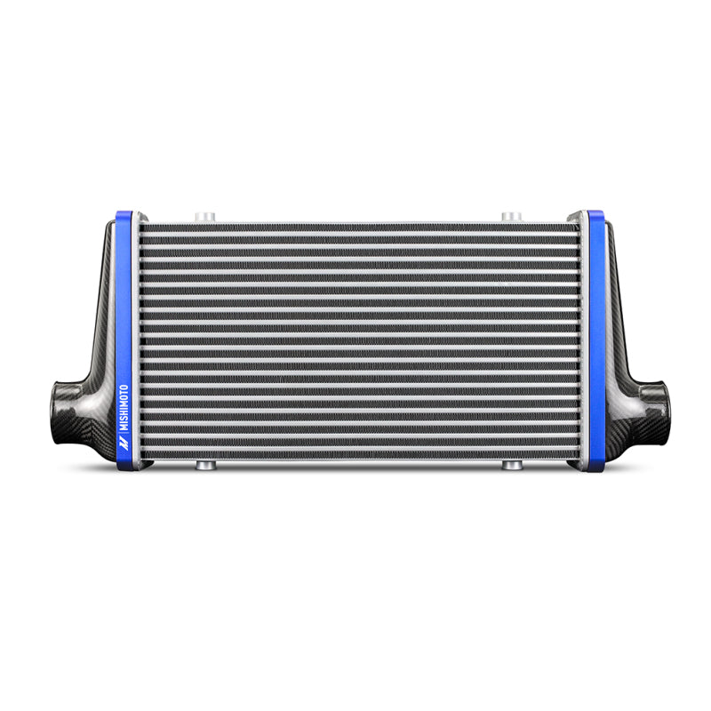 Mishimoto Universal Carbon Fiber Intercooler - Gloss Tanks - 600mm Gold Core - S-Flow - G V-Band