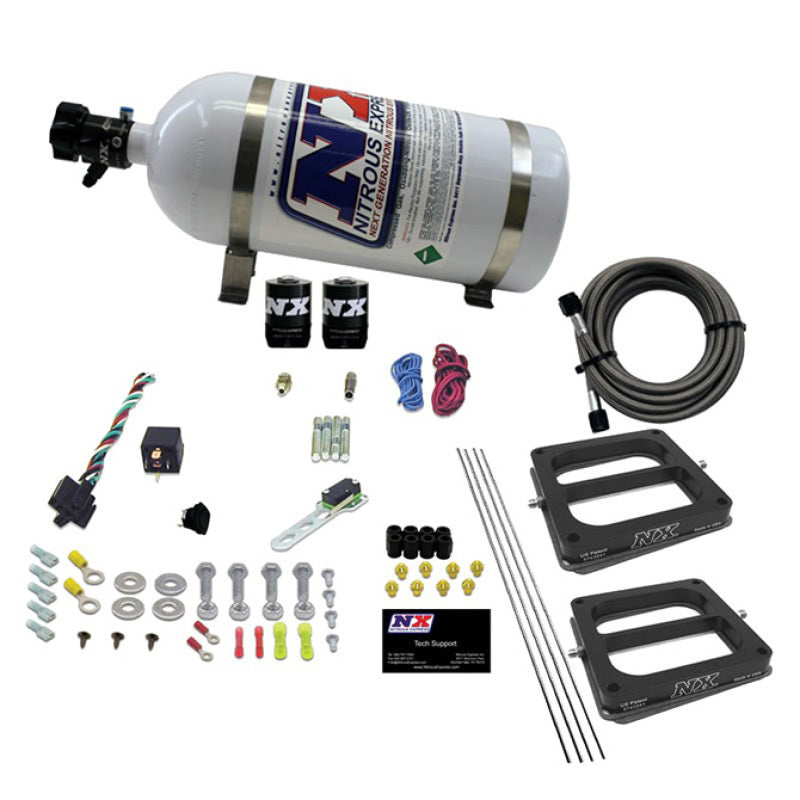 Nitrous Express Dual/Dominator/Gasoline Nitrous Kit (50-300HP) w/10lb Bottle Nitrous Express Nitrous Systems