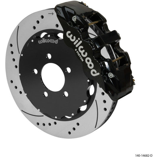 Wilwood AERO6 Front Big Brake Kit 14.00in Black 03-11 Crown Victoria Wilwood Big Brake Kits